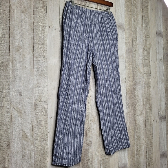 Appleseeds Cotton Striped Pants. Blue & White. Size 8P. 8 Petite - Picture 5 of 10